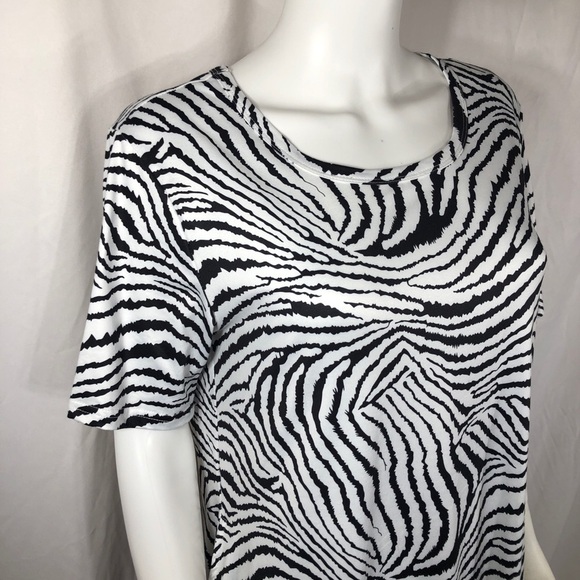 WNEEDU Swing Pocket Zebra Print Dress - Picture 2 of 7
